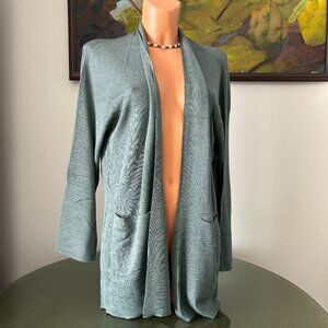 Eileen Fisher NWT Green Straight Cardigan, sz. L